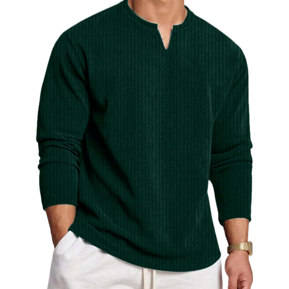 Tobias Vance Textured Polo - Dark Green - view 1