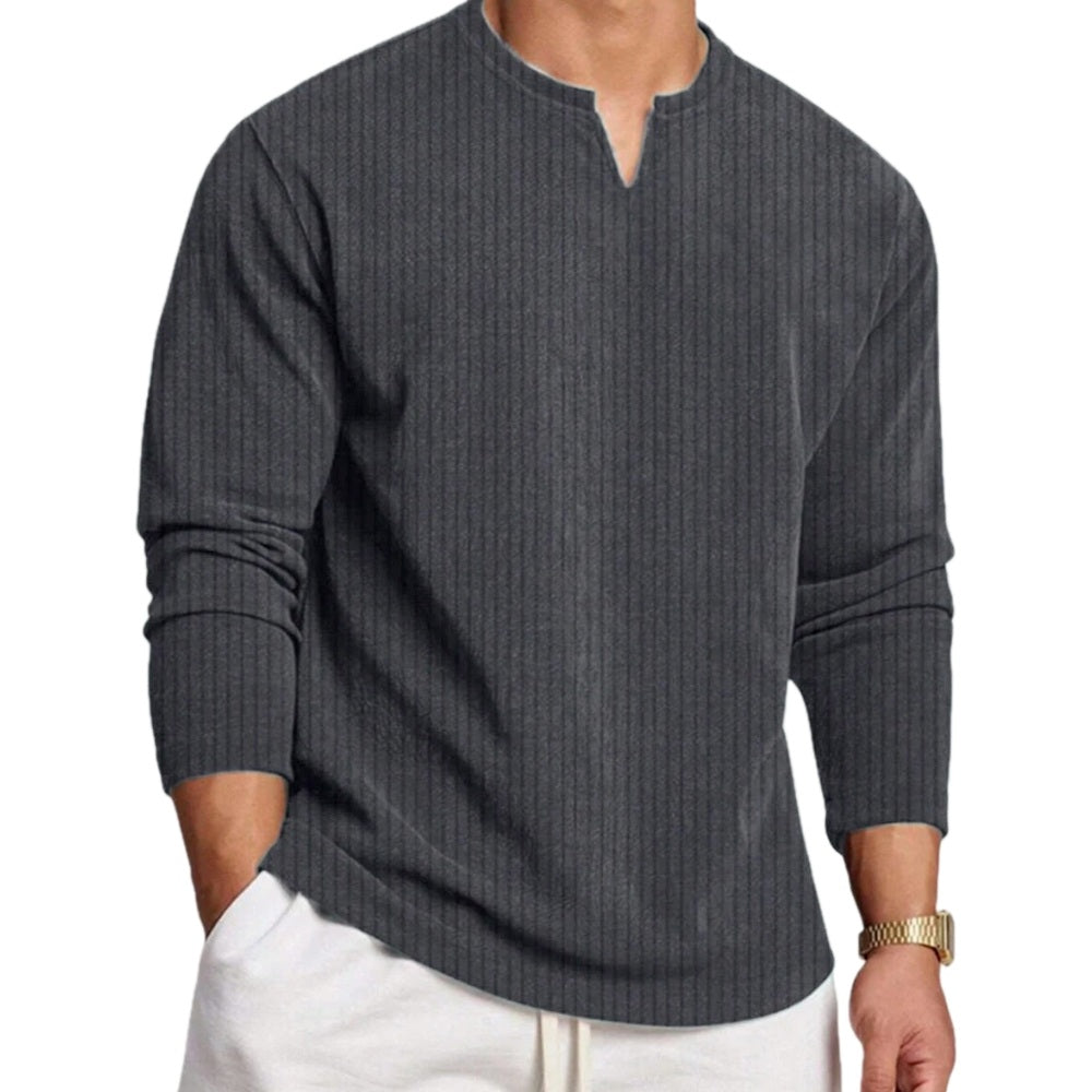 Tobias Vance Textured Polo - Grey - view 1