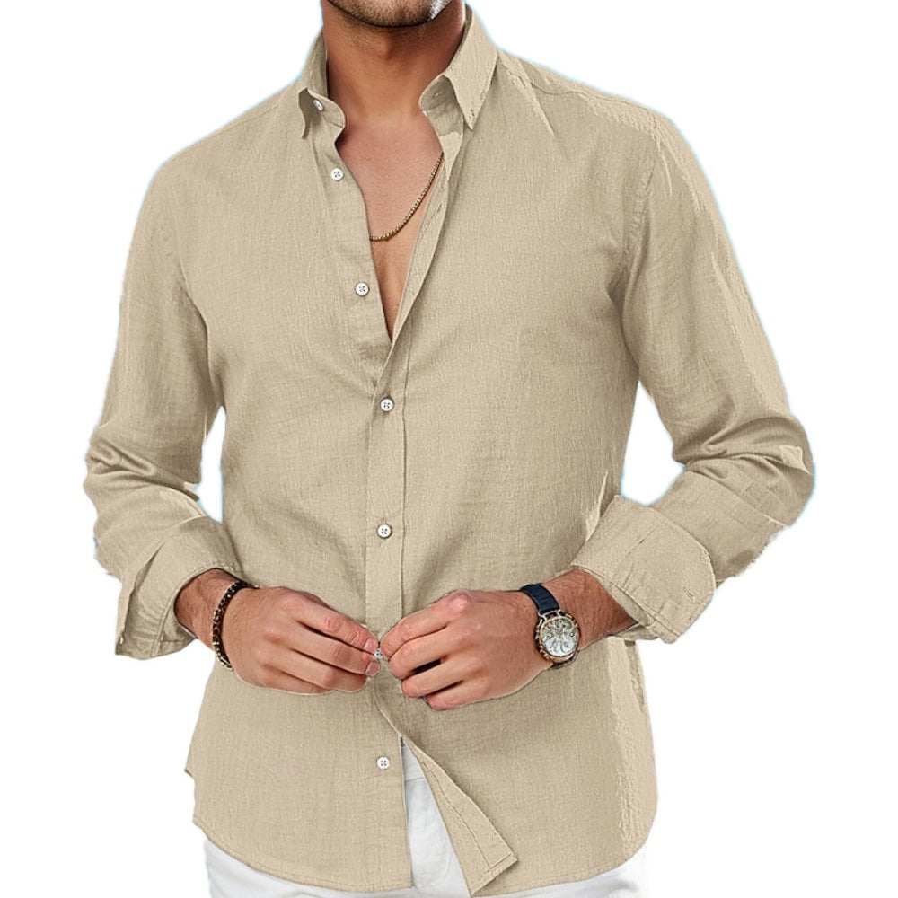 Tobin Hale Button-Up Shirt - Khaki - view 1