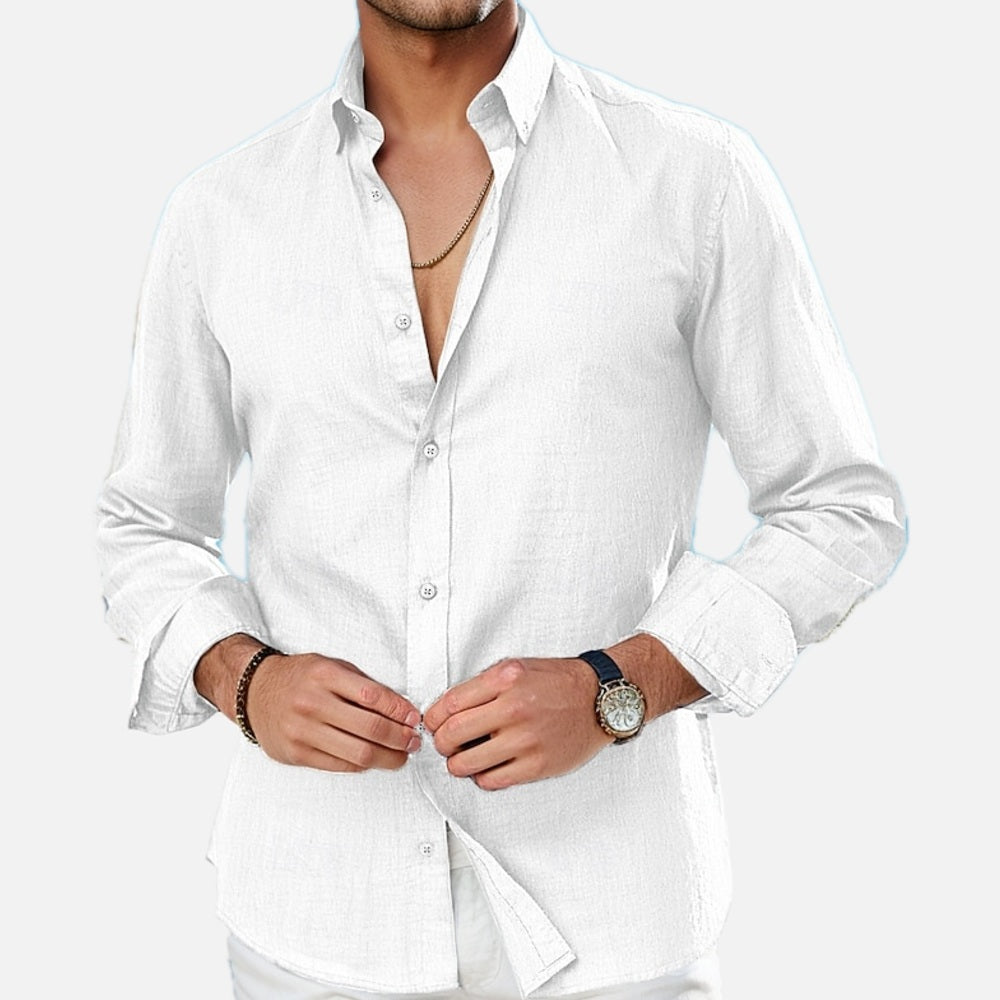 Tobin Hale Button-Up Shirt - White - view 1