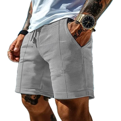 Tobin Reed Waffle Shorts - Grey - view 1