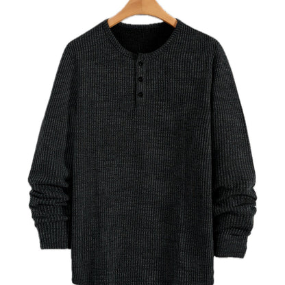 Tobin Voss Striped Henley - Black - view 1