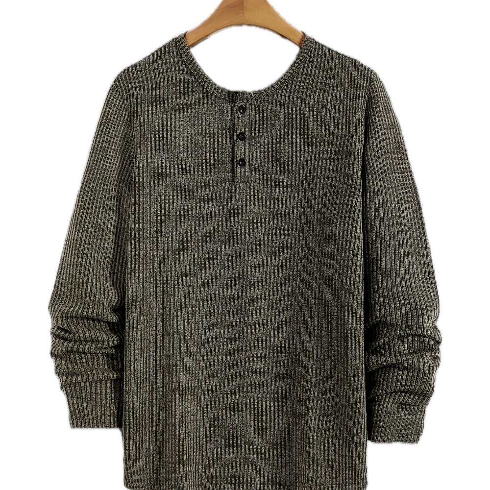 Tobin Voss Striped Henley - Green - view 1