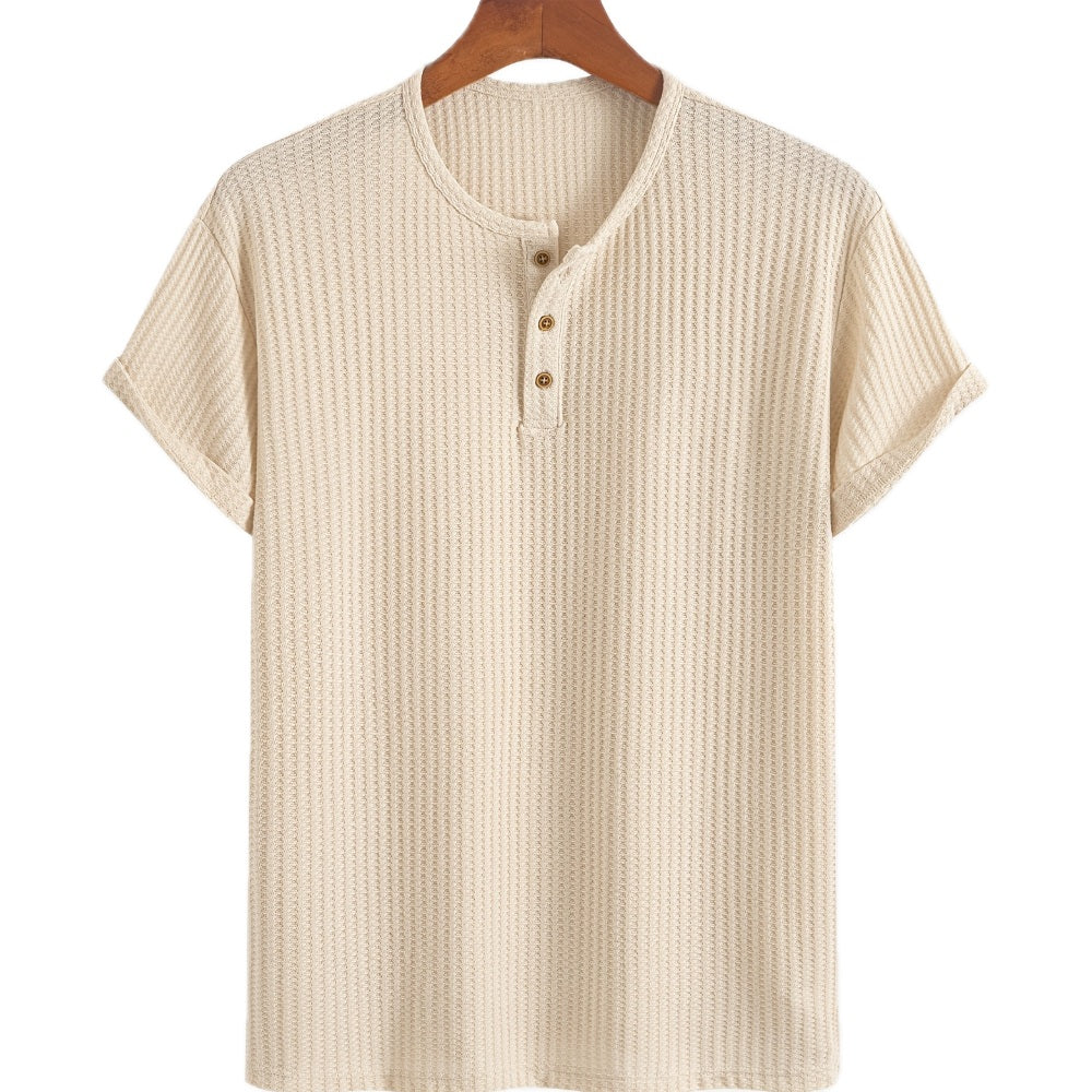 Tristan Vale Jacquard Tee - Beige - view 1