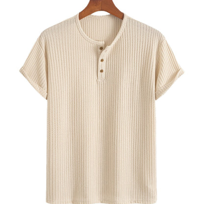 Tristan Vale Jacquard Tee - Beige - view 1