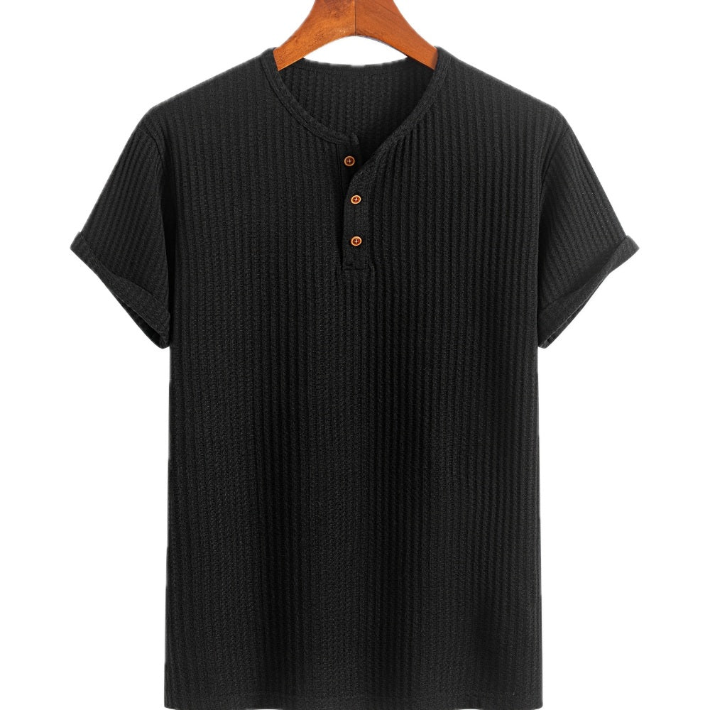 Tristan Vale Jacquard Tee - Black - view 1