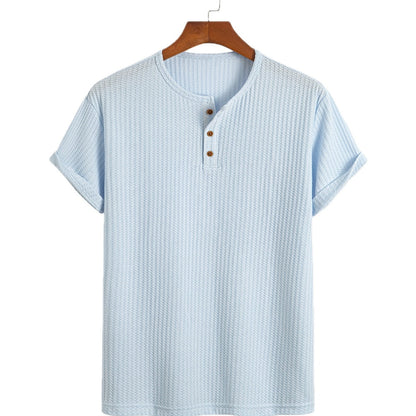 Tristan Vale Jacquard Tee - Blue - view 1