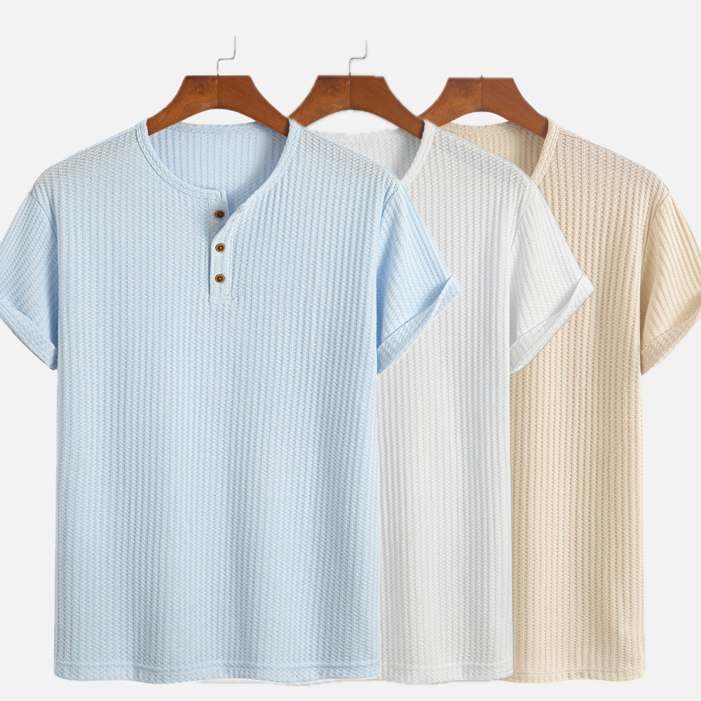 Tristan Vale Jacquard Tee - Blue - view 2