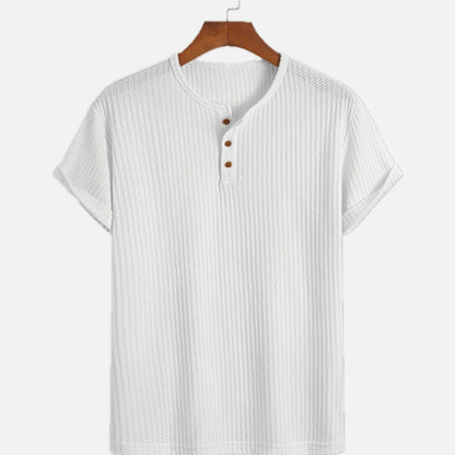 Tristan Vale Jacquard Tee - White - view 1