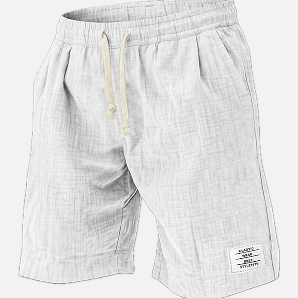 Truett Hayes Textured Shorts - White - view 1