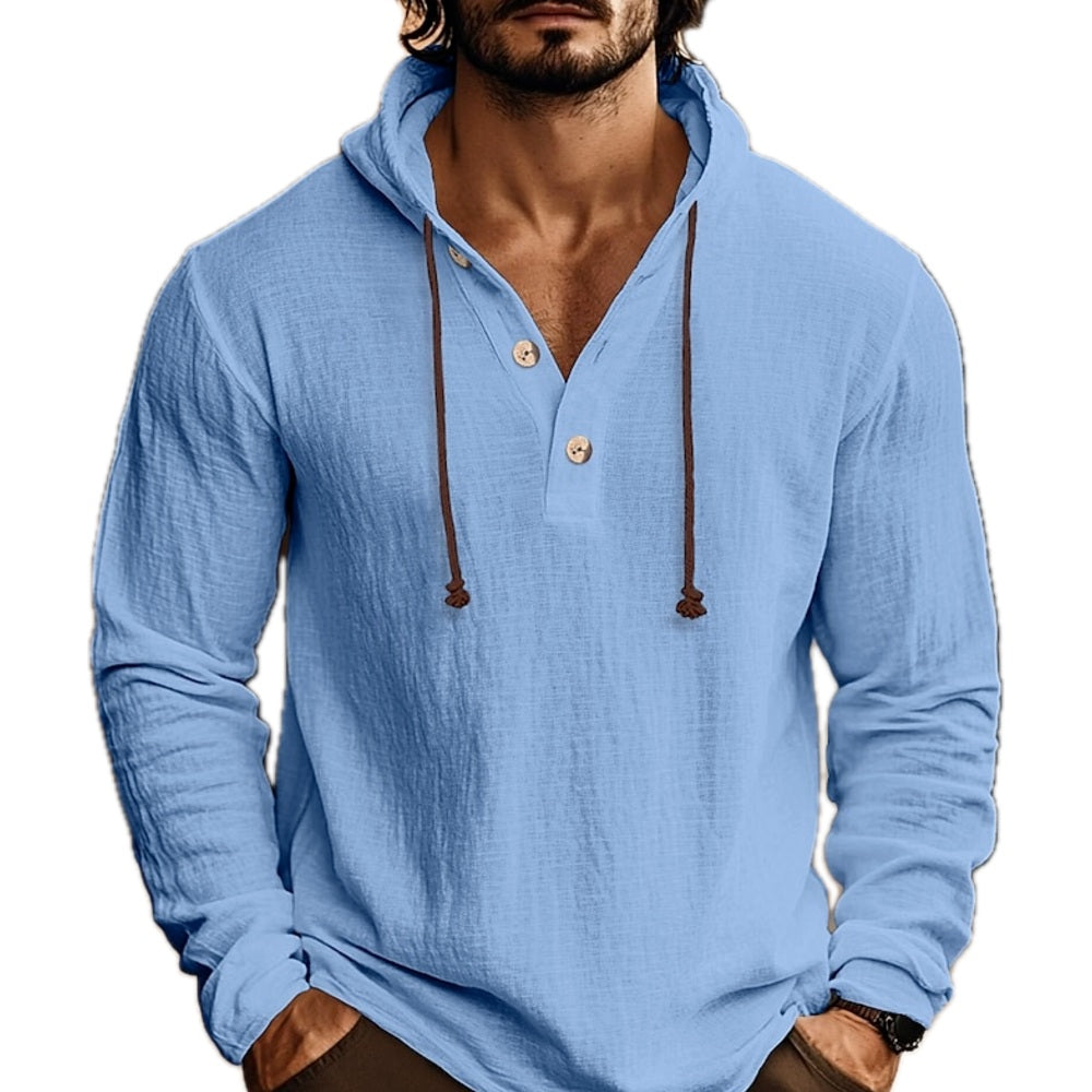 Vance Hale Hooded Shirt - Blue - view 1