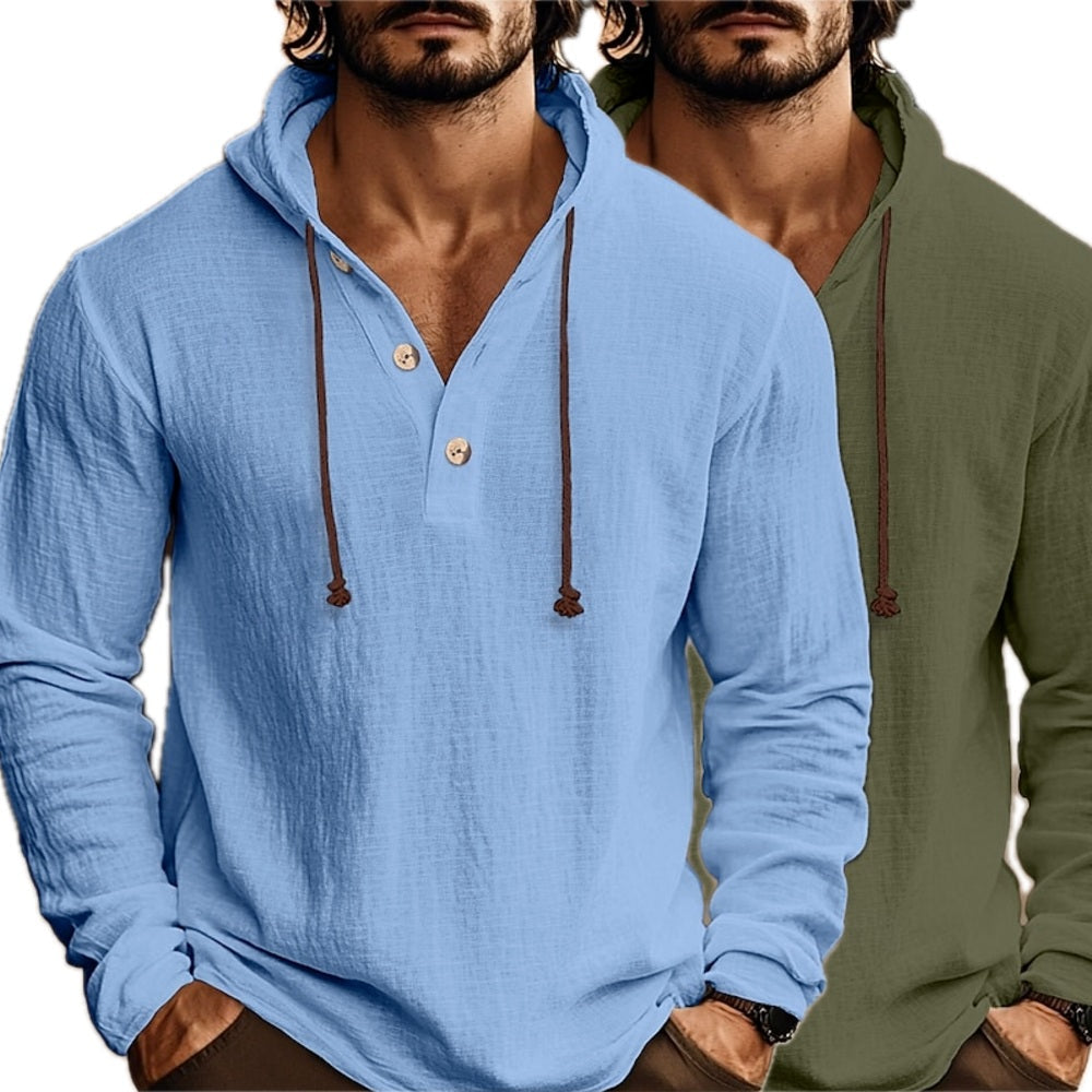 Vance Hale Hooded Shirt - Blue - view 2