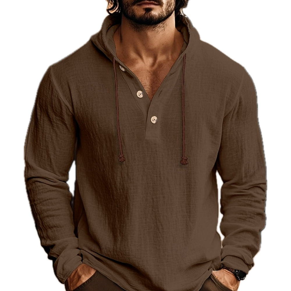 Vance Hale Hooded Shirt - Brown - view 1