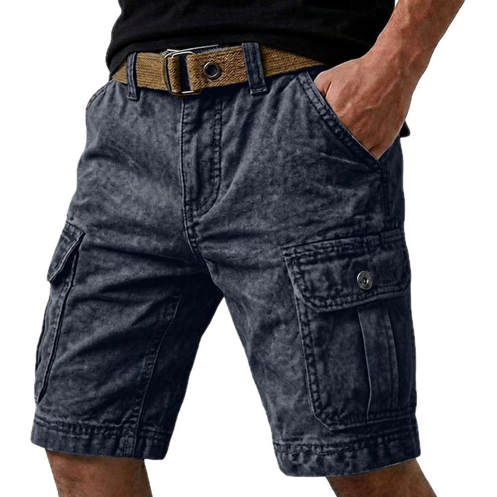 Vance Rowan Acid-Wash Shorts - Navy - view 1