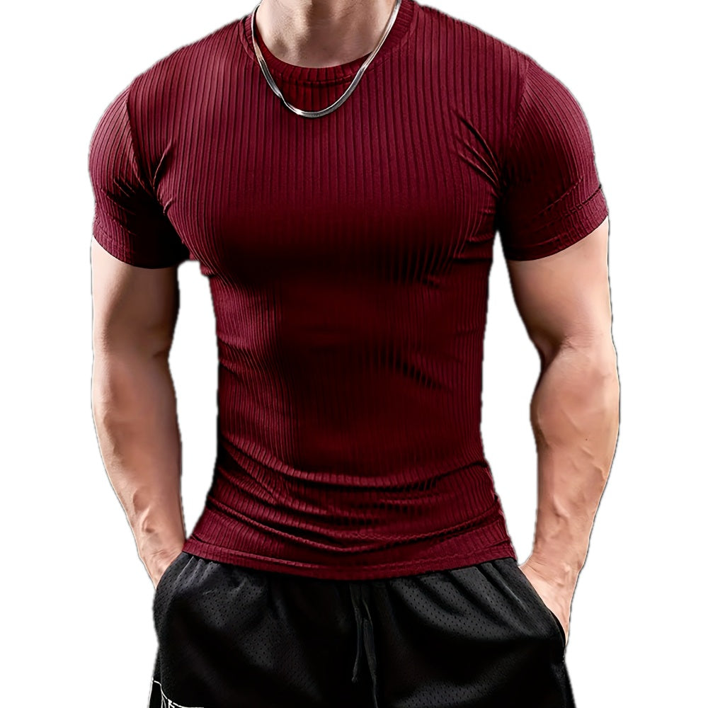 Vaughn Carter Ribbed Tee - Red - view 1