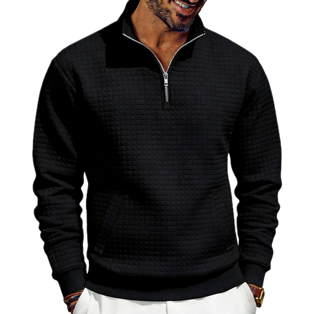 Vaughn Cole Quarter-Zip Sweatshirt - Black - view 1