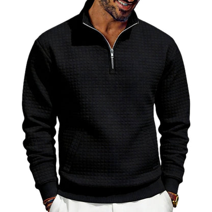 Vaughn Cole Quarter-Zip Sweatshirt - Black - view 1