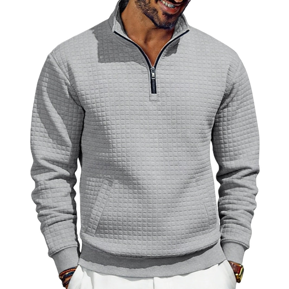 Vaughn Cole Quarter-Zip Sweatshirt - Grey - view 1