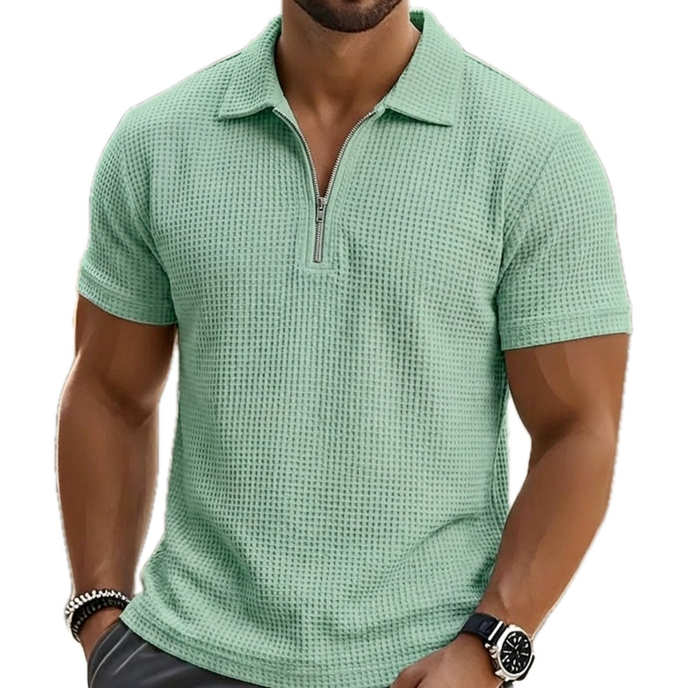 Vaughn Reed Quarter-Zip Polo - Green - view 1