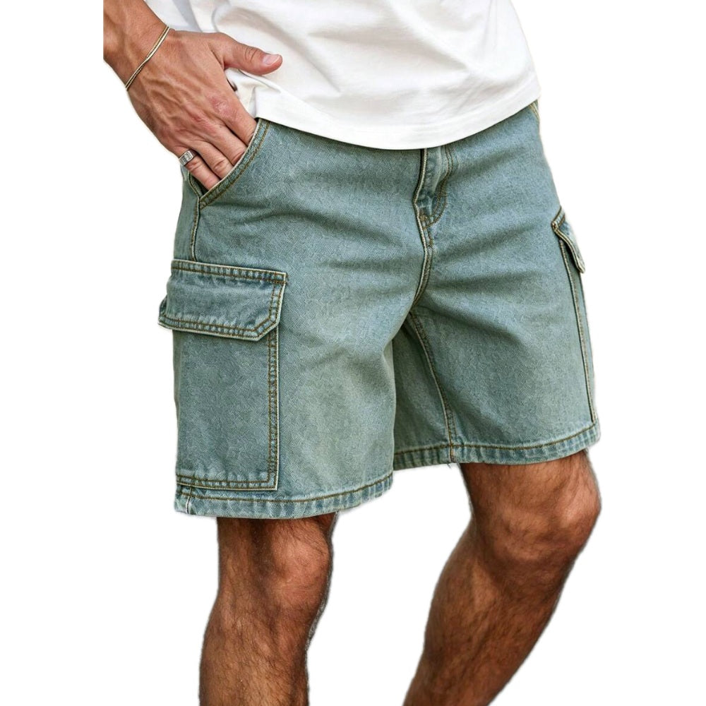 Vaughn Reid Cargo Shorts - Blue - view 1