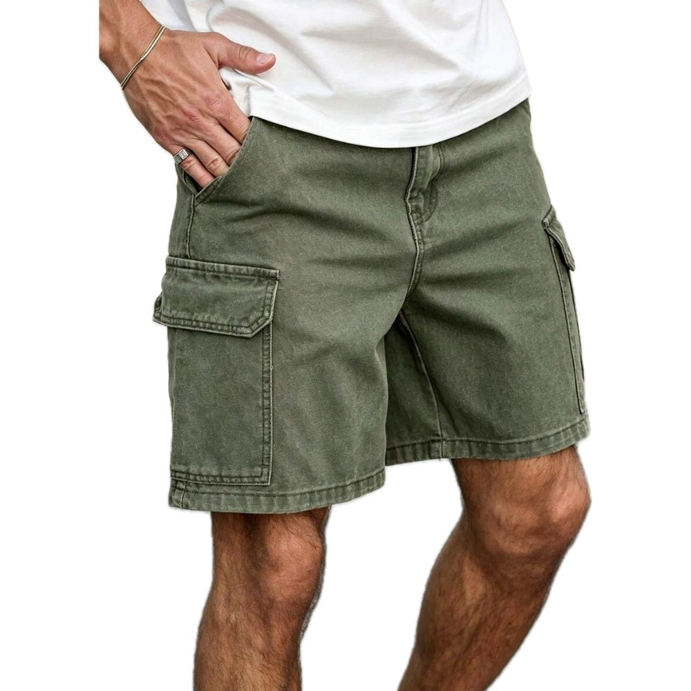 Vaughn Reid Cargo Shorts - Olive - view 1