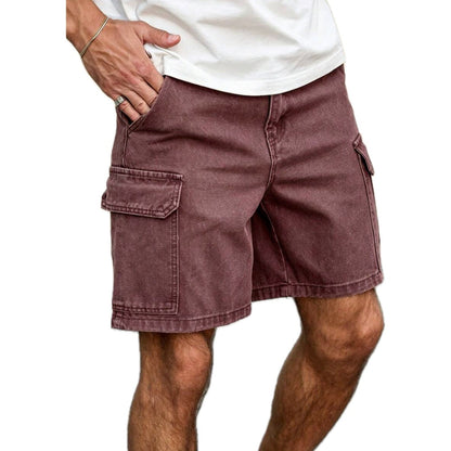 Vaughn Reid Cargo Shorts - Red - view 1