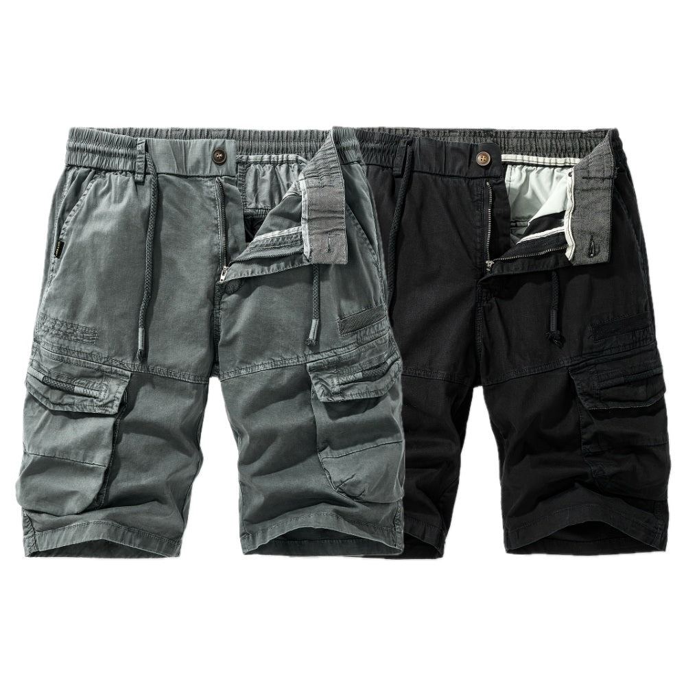 Viggo Simon Cargo Shorts - Grey - view 2