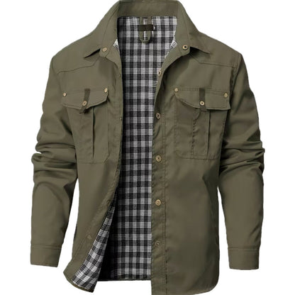 Warren Isaac Leo Shirt - Olive - view 1