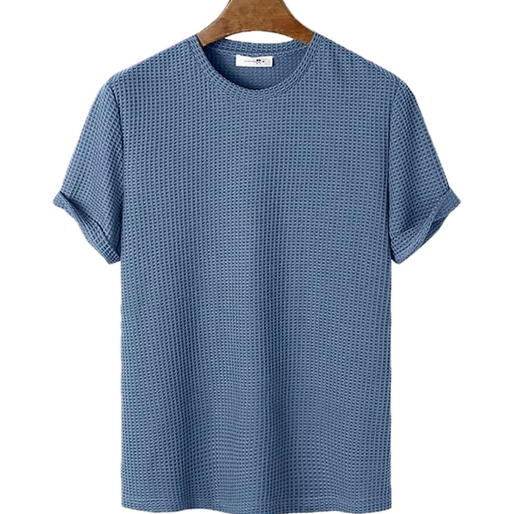 Wesley Cole Jacquard Tee - Blue - view 1