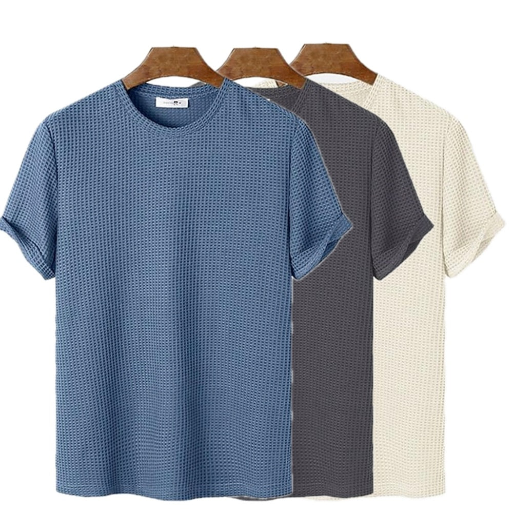 Wesley Cole Jacquard Tee - Blue - view 2