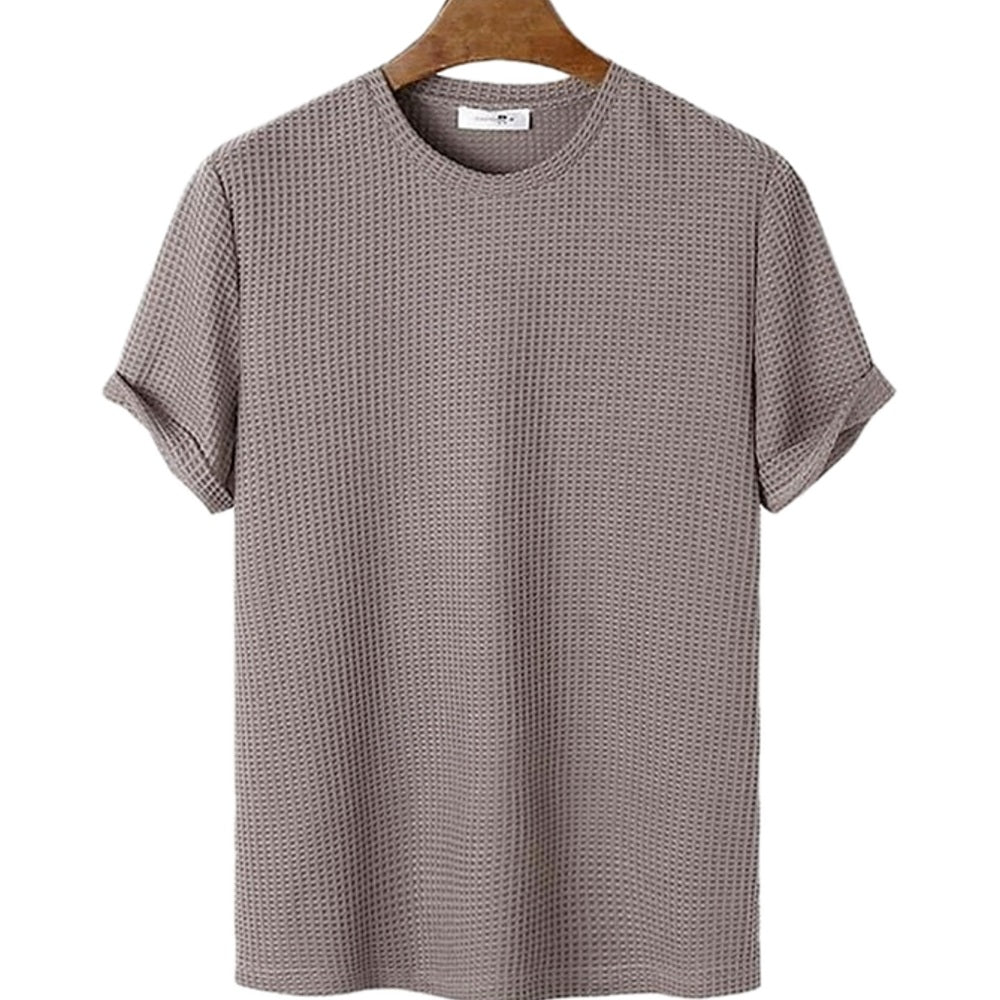 Wesley Cole Jacquard Tee - Brown - view 1