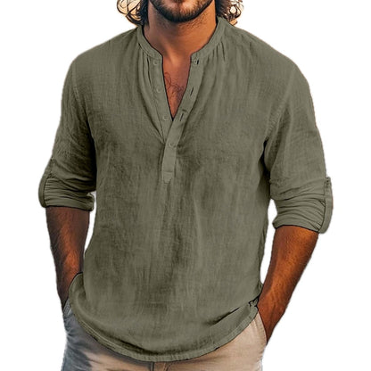 Wesley Pike Pocket Henley - Green - view 1