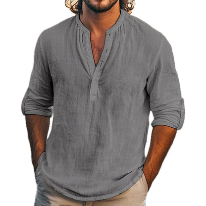 Wesley Pike Pocket Henley - Grey - view 1