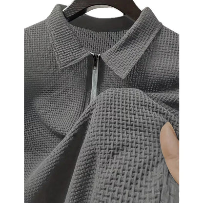 Wesley Quinn Half-Zip Shirt - Grey - view 1