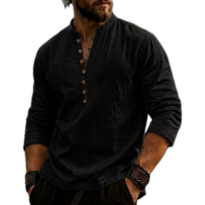 Weston Cole Popover Shirt - Black - view 1
