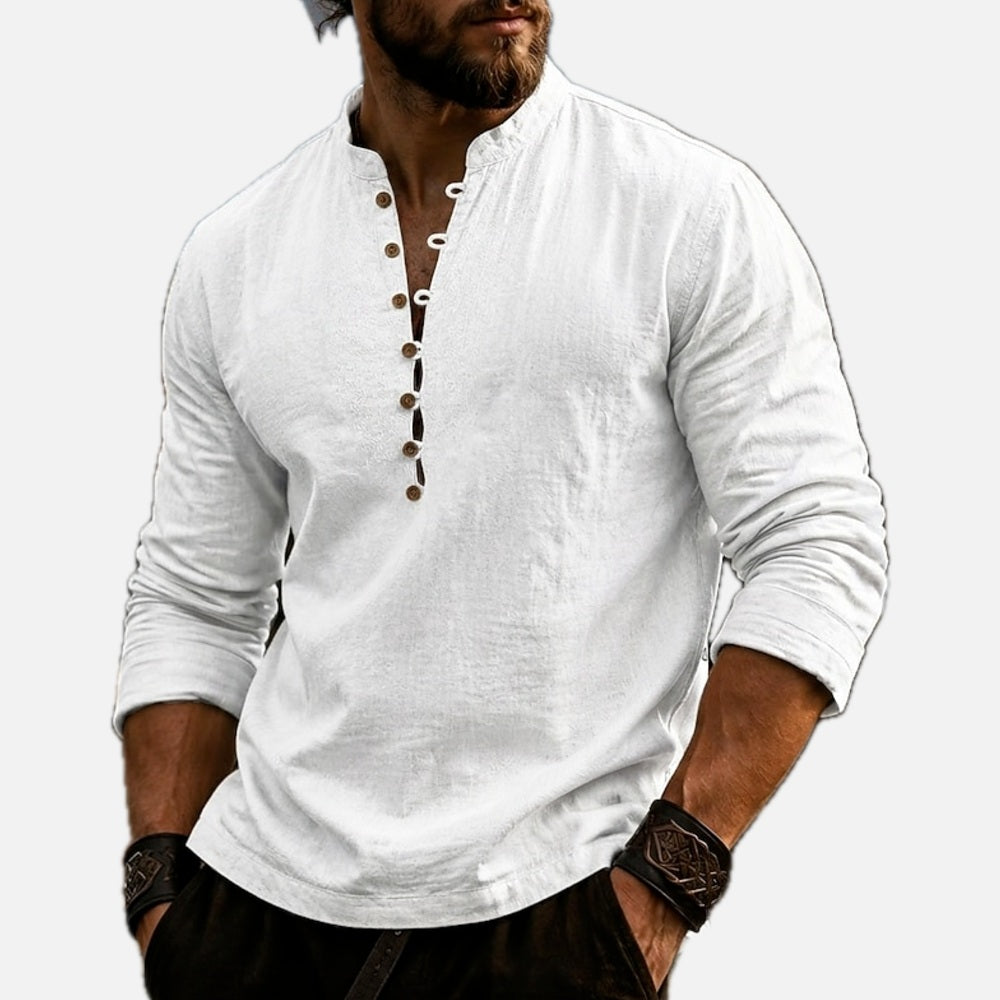 Weston Cole Popover Shirt - White - view 1