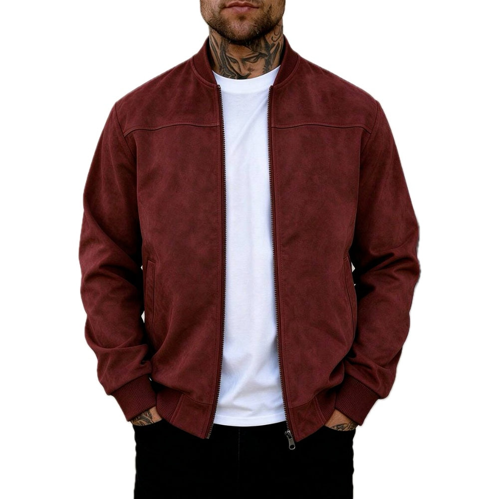 Xander Cole Flight Jacket - Burgundy - view 1
