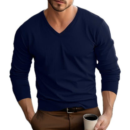 Xander Miles V-Neck Sweater - Navy - view 1