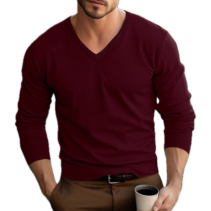Xander Miles V-Neck Sweater - Red - view 1
