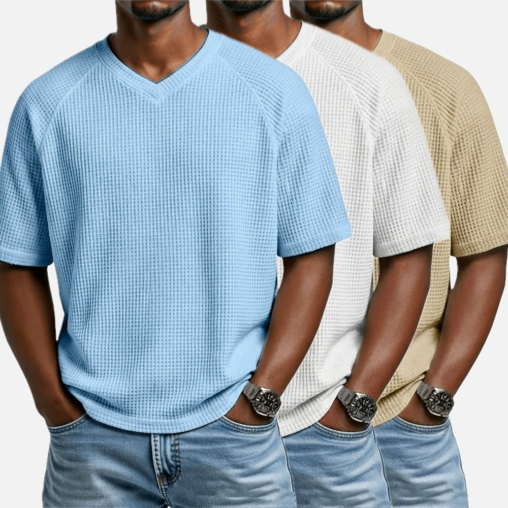 Xander Reece V-Neck Tee - Blue - view 2