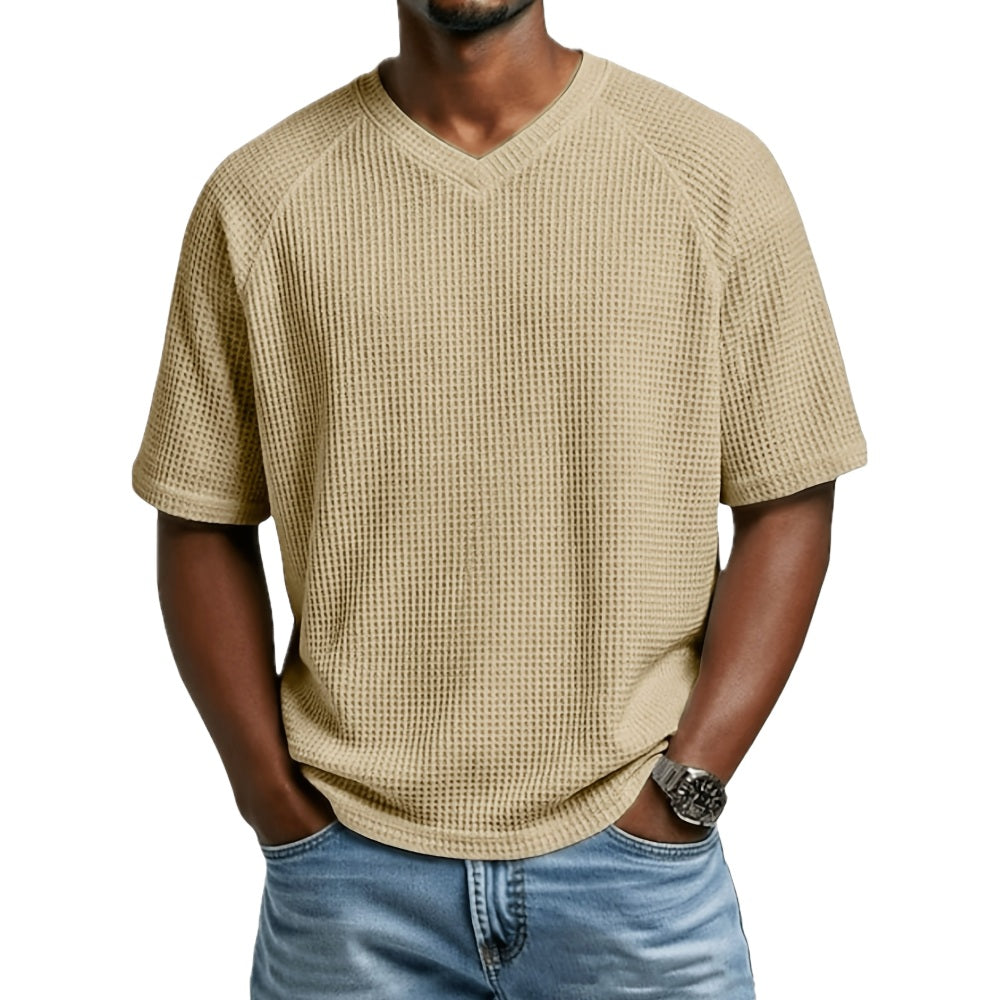 Xander Reece V-Neck Tee - Khaki - view 1