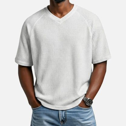 Xander Reece V-Neck Tee - White - view 1