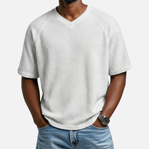 Xander Reece V-Neck Tee - White - view 1