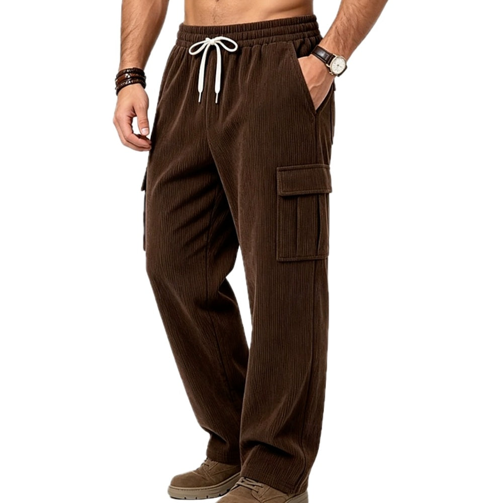 Xavian Brooks Drawstring Pants - Brown - view 1