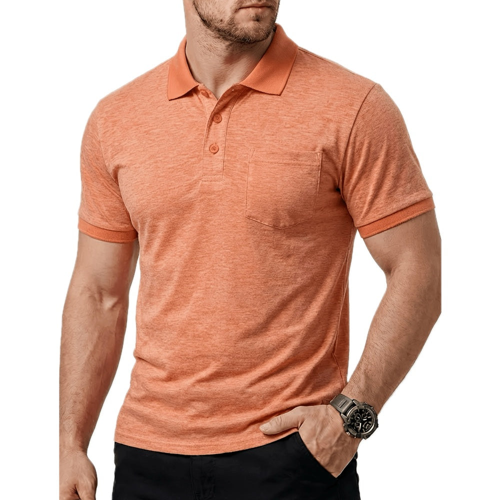 Xavian Brooks Ribbed Tee - Orange - view 1