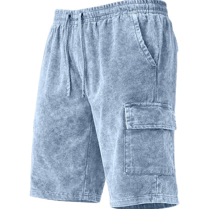 Xavier Cole Acid-Wash Shorts - Blue - view 1