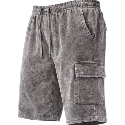 Xavier Cole Acid-Wash Shorts - Grey - view 1