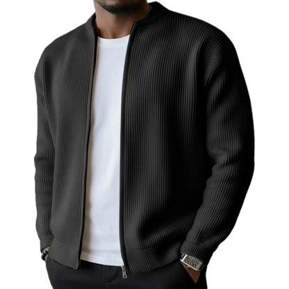 Xavier Cole Textured Jacket - Black - view 1