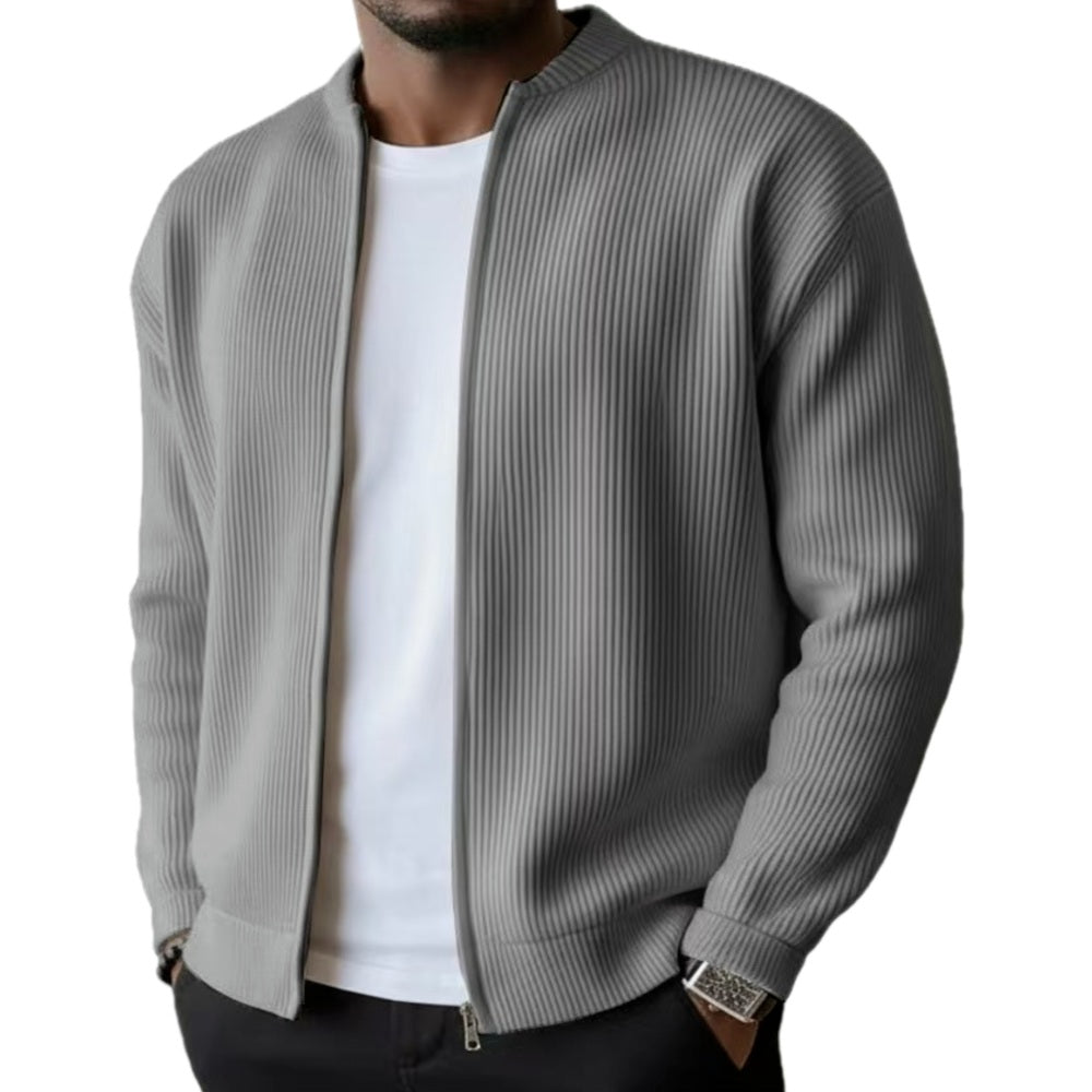 Xavier Cole Textured Jacket - Grey - view 1