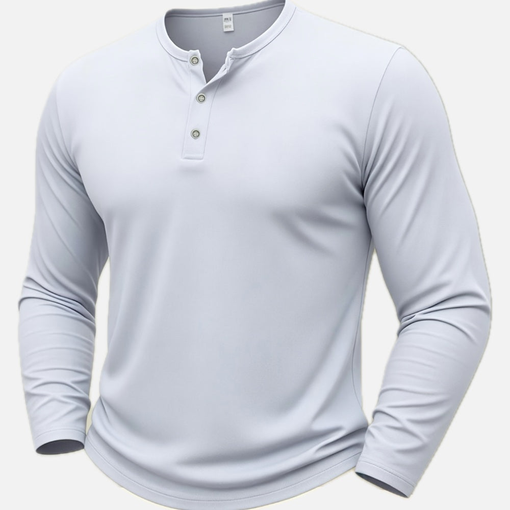 Yannick Felix Henley Shirt - White - view 1